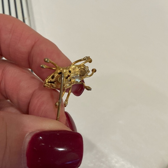 Gold Tone Stick Pin/brooch - vintage - Picture 4 of 5